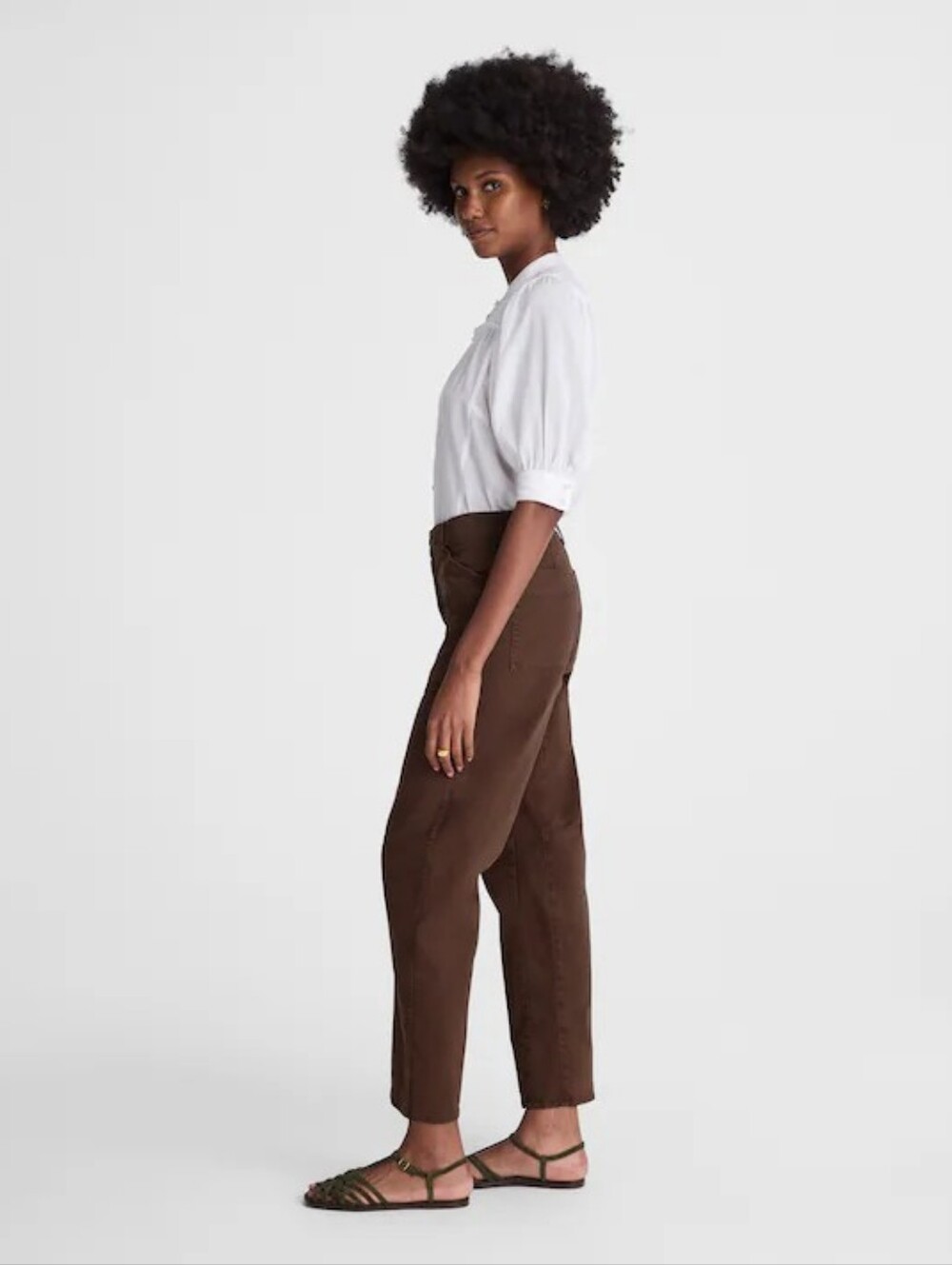 NWT Madewell The Darted Barrel-Leg Utility Pant Size 28 - Picture 4 of 10